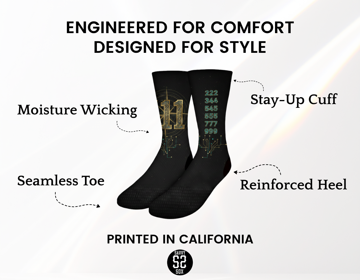 Quantum 111 Circuit Socks