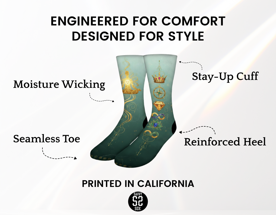 Opulent Manifesting Gold Socks