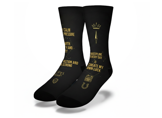 Finish Strong Affirmations Socks
