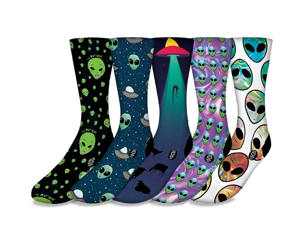 Alien Collector Pack (5 Socks) Savvy Sox Editions