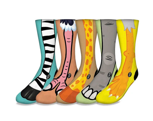 Animal Feet Collector Pack (5 Socks) Savvy Sox Editions