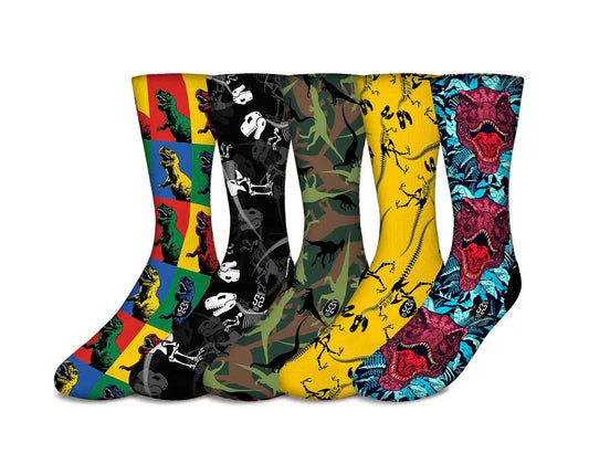 Dinosaur Collector Pack (5 Socks) Savvy Sox Editions