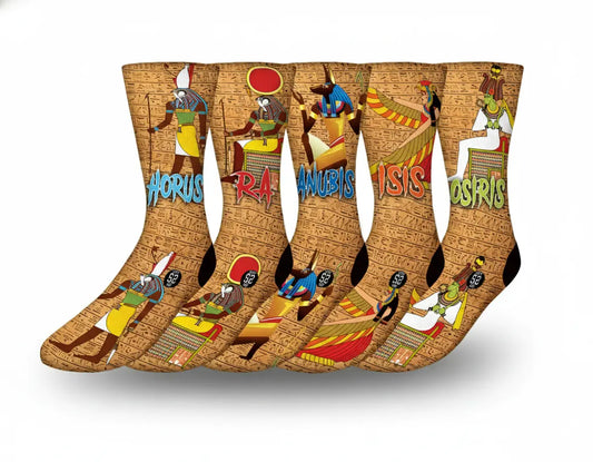 Egyptian Gods Collector Pack (5 Socks) Savvy Sox Editions