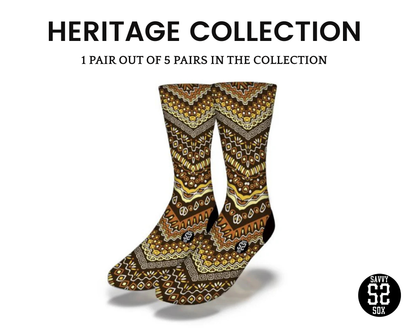 African Patterns Crew Socks (5 Pairs)