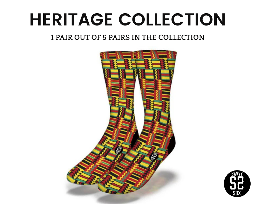 African Patterns Crew Socks (5 Pairs)
