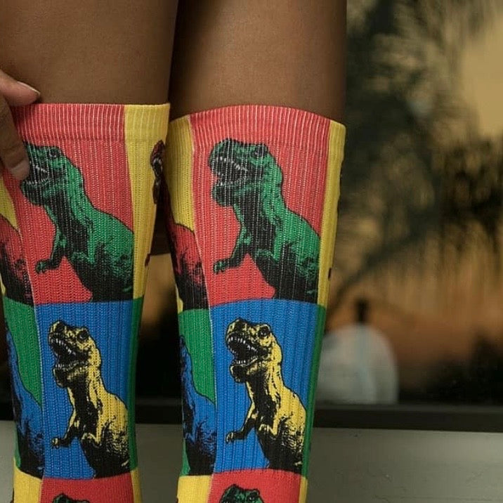Dinosaur Crew Socks