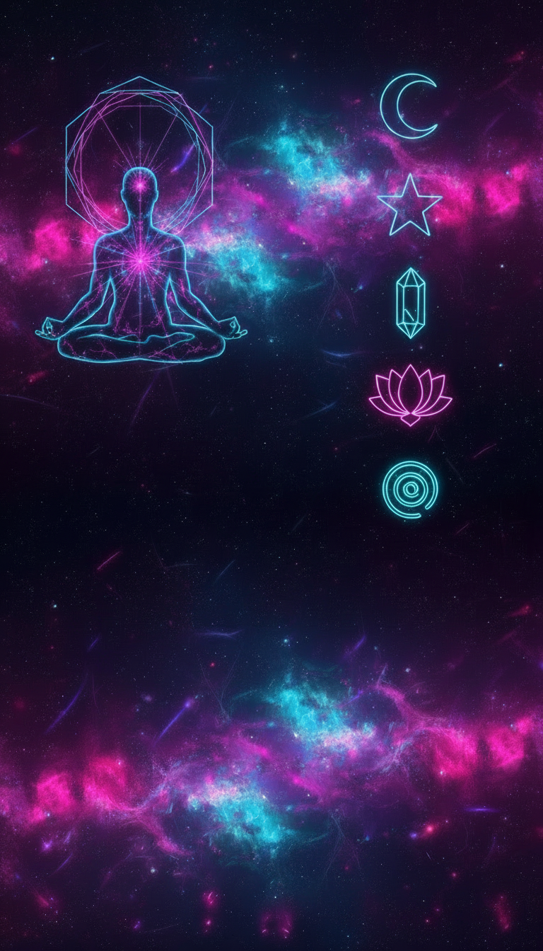 Neon Astral Meditator Socks