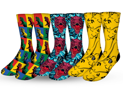 Dinosaur Crew Socks