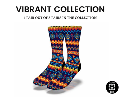 African Patterns Crew Socks (5 Pairs)