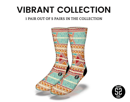 African Patterns Crew Socks (5 Pairs)