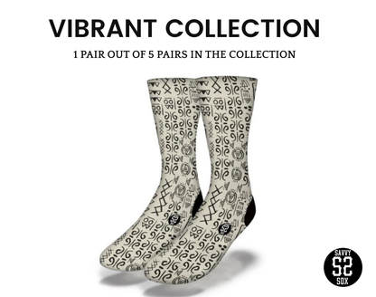 African Patterns Crew Socks (5 Pairs)