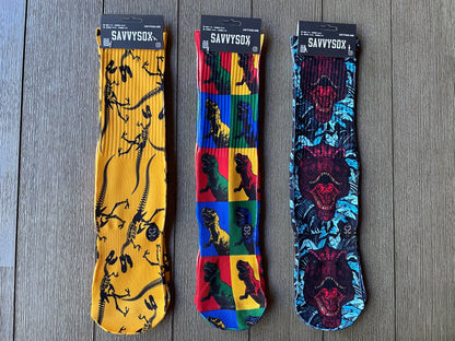 Dinosaur Crew Socks