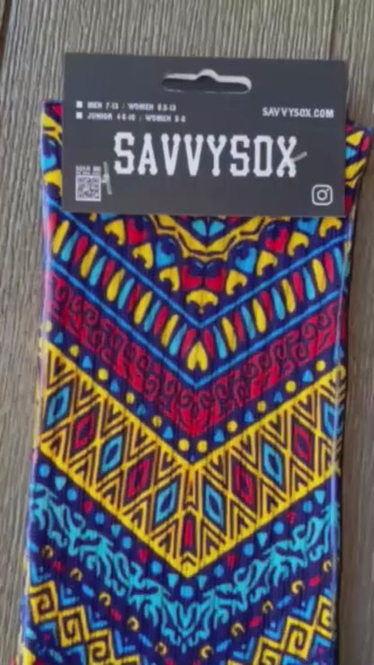 African Patterns Crew Socks (5 Pairs)