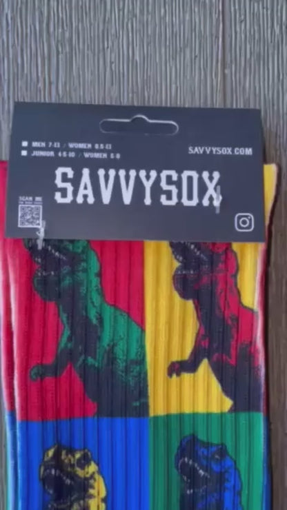 Dinosaur Crew Socks